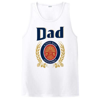 Miller Dad A Fine Man And Patriot Fathers Day PosiCharge Competitor Tank