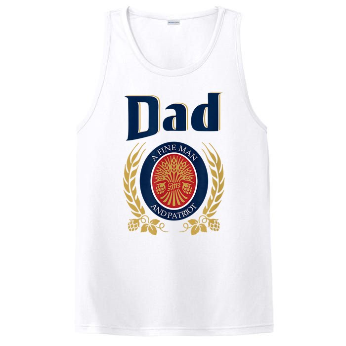 Miller Dad A Fine Man And Patriot Fathers Day PosiCharge Competitor Tank