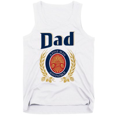 Miller Dad A Fine Man And Patriot Fathers Day Tank Top