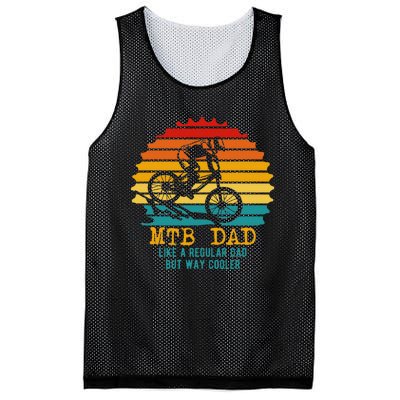 Mtb Dad Apparel Retro Mountain Bike Dad Mesh Reversible Basketball Jersey Tank