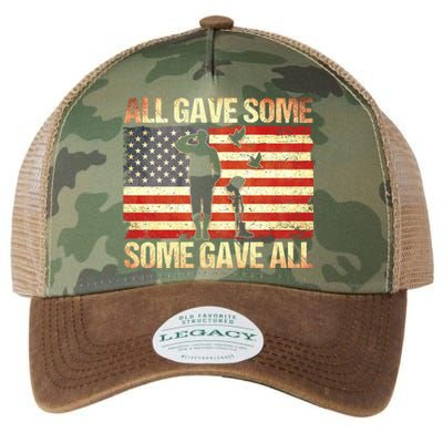 Memorial Day All Gave Some Some Gave All Gift Legacy Tie Dye Trucker Hat