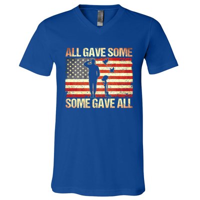 Memorial Day All Gave Some Some Gave All Gift V-Neck T-Shirt