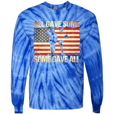 Memorial Day All Gave Some Some Gave All Gift Tie-Dye Long Sleeve Shirt