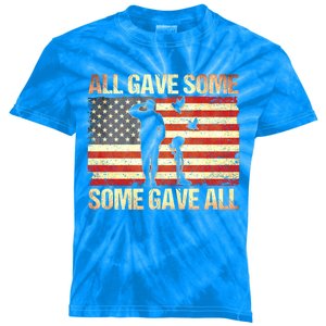 Memorial Day All Gave Some Some Gave All Gift Kids Tie-Dye T-Shirt