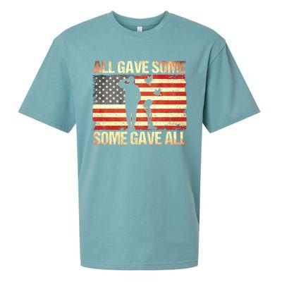 Memorial Day All Gave Some Some Gave All Gift Sueded Cloud Jersey T-Shirt