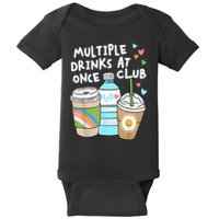 Multiple Drinks At Once Club Funny Multiple Drinks Baby Bodysuit
