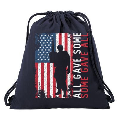 Memorial Day All Gave Some Some Gave All Cool Gift Drawstring Bag