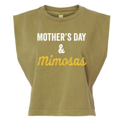 Mother's Day And Mimosas Mother Mom Mama Day Ing Cool Gift Garment-Dyed Women's Muscle Tee