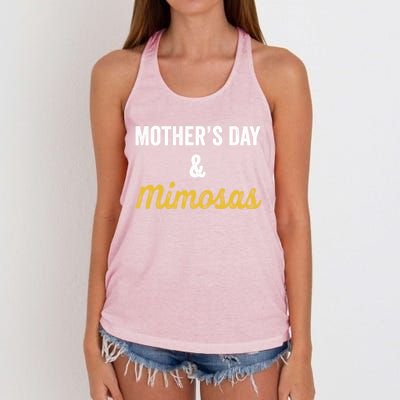 Mother's Day And Mimosas Mother Mom Mama Day Ing Cool Gift Women's Knotted Racerback Tank