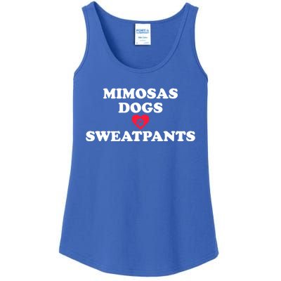 Mimosas Dogs And Sweatpants Heart Paw Gift Ladies Essential Tank