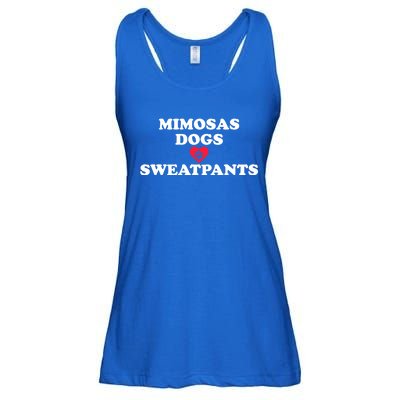 Mimosas Dogs And Sweatpants Heart Paw Gift Ladies Essential Flowy Tank