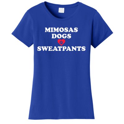 Mimosas Dogs And Sweatpants Heart Paw Gift Women's T-Shirt