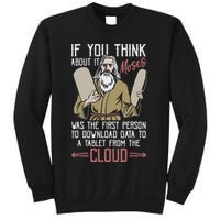 Moses Data Analyst Funny Religious Christian Humor Sweatshirt