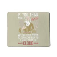 Moses Data Analyst Funny Religious Christian Humor Mousepad