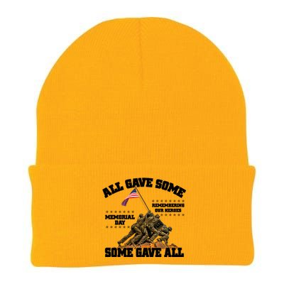 Memorial Day All Gave Some Some Gave All Remembering Our Heroes Knit Cap Winter Beanie