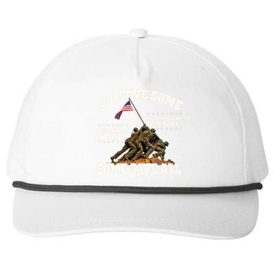 Memorial Day All Gave Some Some Gave All Remembering Our Heroes Snapback Five-Panel Rope Hat