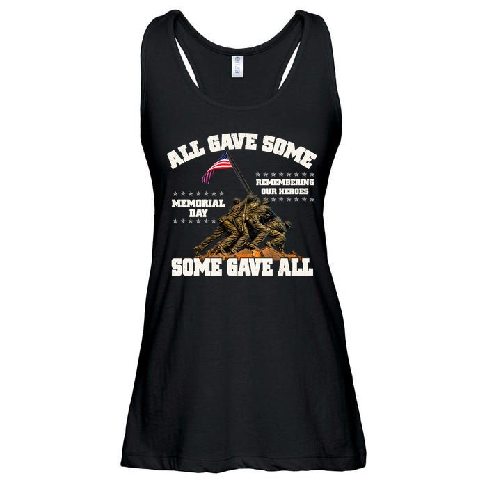 Memorial Day All Gave Some Some Gave All Remembering Our Heroes Ladies Essential Flowy Tank