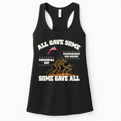 Memorial Day All Gave Some Some Gave All Remembering Our Heroes Womens Tank Top