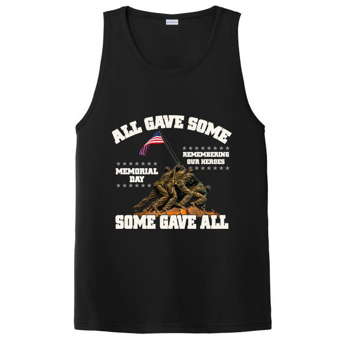 Memorial Day All Gave Some Some Gave All Remembering Our Heroes PosiCharge Competitor Tank