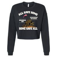 Memorial Day All Gave Some Some Gave All Remembering Our Heroes Cropped Pullover Crew
