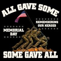Memorial Day All Gave Some Some Gave All Remembering Our Heroes Womens T-Shirt