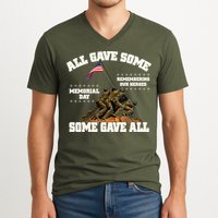 Memorial Day All Gave Some Some Gave All Remembering Our Heroes V-Neck T-Shirt