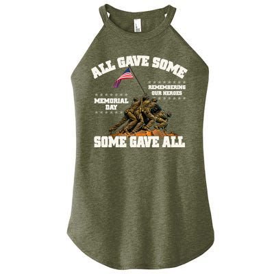 Memorial Day All Gave Some Some Gave All Remembering Our Heroes Women's Perfect Tri Rocker Tank