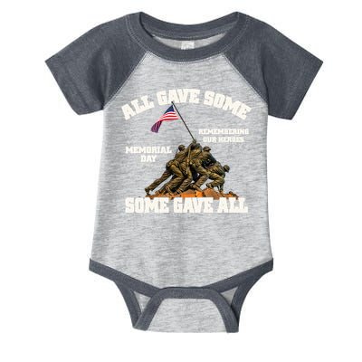 Memorial Day All Gave Some Some Gave All Remembering Our Heroes Infant Baby Jersey Bodysuit