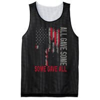 Memorial Day All Gave Some Some Gave All Veteran Mesh Reversible Basketball Jersey Tank