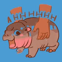 Moo Deng A Hh Hhhh Hippo Funny Tie Dye Hoodie