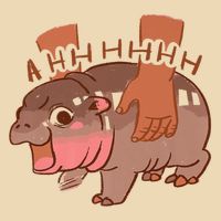 Moo Deng A Hh Hhhh Hippo Funny Drawstring Bag