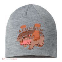 Moo Deng A Hh Hhhh Hippo Funny Sustainable Beanie