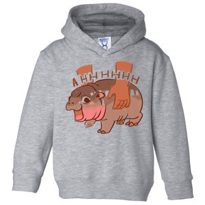 Moo Deng A Hh Hhhh Hippo Funny Toddler Hoodie