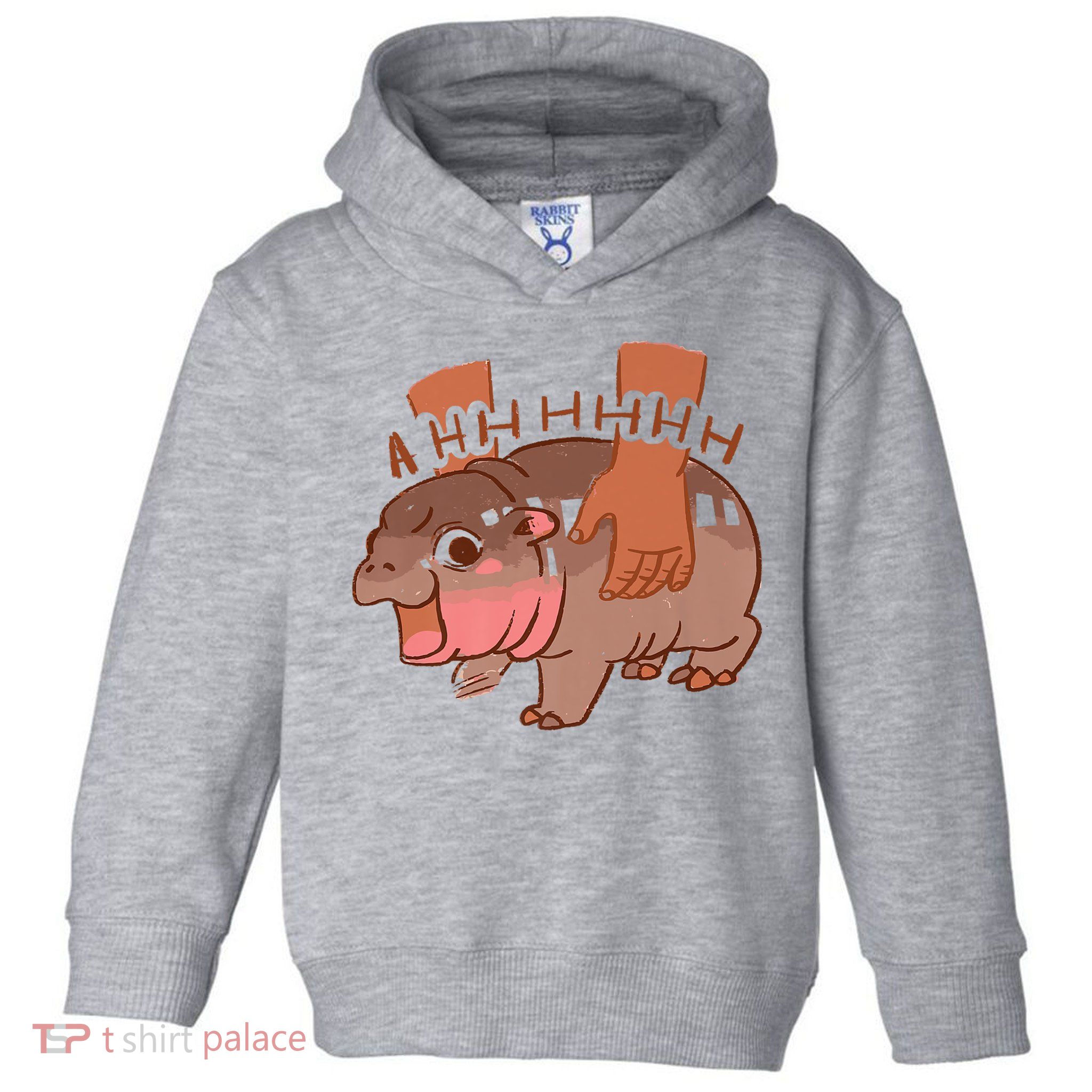 Moo Deng A Hh Hhhh Hippo Funny Toddler Hoodie