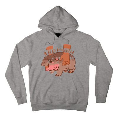 Moo Deng A Hh Hhhh Hippo Funny Tall Hoodie