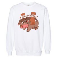 Moo Deng A Hh Hhhh Hippo Funny Garment-Dyed Sweatshirt