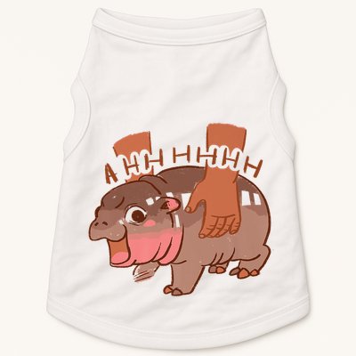 Moo Deng A Hh Hhhh Hippo Funny Doggie Tank