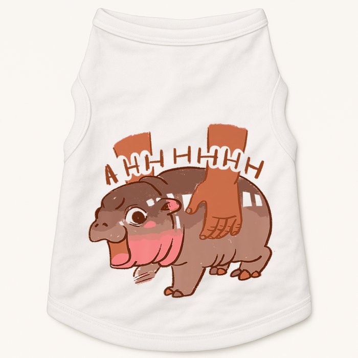 Moo Deng A Hh Hhhh Hippo Funny Doggie Tank