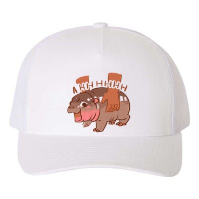 Moo Deng A Hh Hhhh Hippo Funny Yupoong Adult 5-Panel Trucker Hat