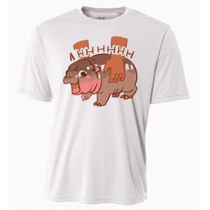 Moo Deng A Hh Hhhh Hippo Funny Cooling Performance Crew T-Shirt