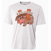 Moo Deng A Hh Hhhh Hippo Funny Cooling Performance Crew T-Shirt