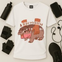 Moo Deng A Hh Hhhh Hippo Funny Performance Shirt