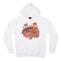 Moo Deng A Hh Hhhh Hippo Funny Hoodie