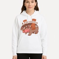 Moo Deng A Hh Hhhh Hippo Funny Hoodie