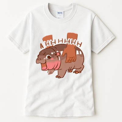 Moo Deng A Hh Hhhh Hippo Funny Tall T-Shirt