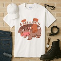 Moo Deng A Hh Hhhh Hippo Funny Tall T-Shirt