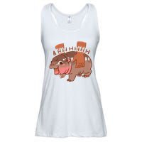 Moo Deng A Hh Hhhh Hippo Funny Ladies Essential Flowy Tank