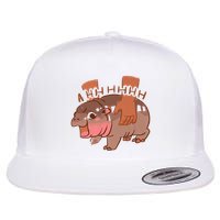 Moo Deng A Hh Hhhh Hippo Funny Flatbill Hat