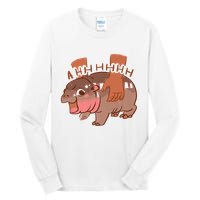 Moo Deng A Hh Hhhh Hippo Funny Tall Long Sleeve T-Shirt