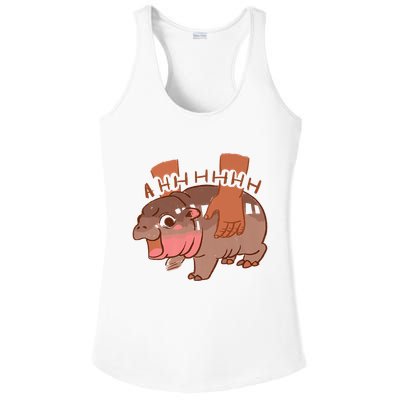 Moo Deng A Hh Hhhh Hippo Funny Ladies PosiCharge Competitor Racerback Tank